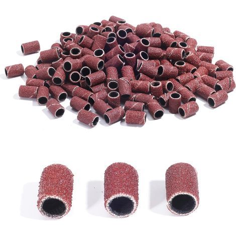 150 Manchons De Ponçage, Grain 80/120/180, Mandrin 8 Mm, Pour Outils Rotatifs Et Limeuses (1/5)