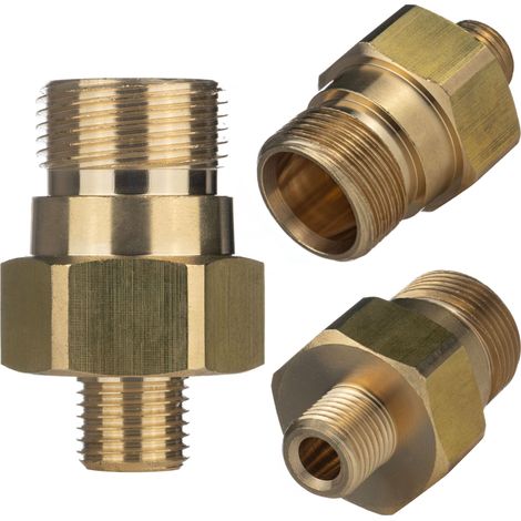 Adattatore in Ottone EasyLock TR22M-1/4M – Compatibile con Idropulitrici Kärcher EASYLock Filettatura 1/4" Resistente alla Corrosione