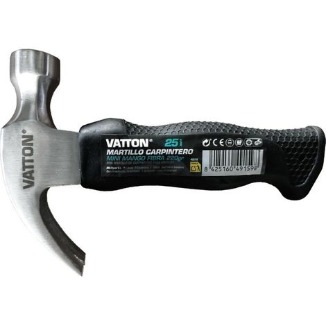 MARTILLO CARP.MINI M/FIBRA 220gr.25mm. (1/2)