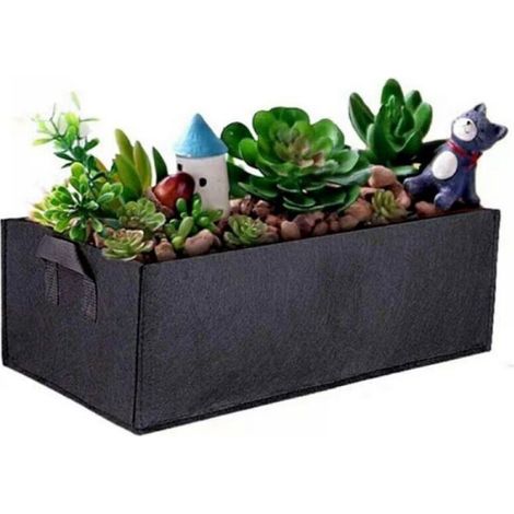 Sac De Culture - Tissu Non Tissé - Pour Pommes De Terre Tomates Fraises - 60x20x20 Cm - 2 Pièces (1/5)