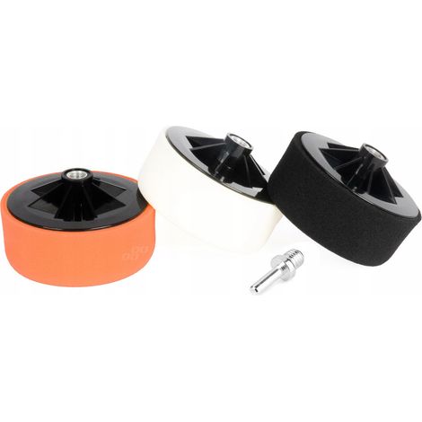 Polierschwamm-Set, 3 x 125 mm Polierschwämme + M14-Adapter (1/5)