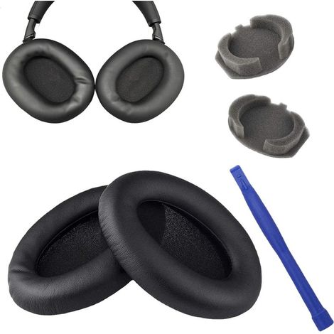 1 Paire Coussinets d'oreill, Mousse pour Casque Audio pour Sony wh-1000xm3 Casque, WH1000XM3, 1000XM3, Rechange Oreillette de Remplacement, Coussinet Casque avec Bâton de Démontage