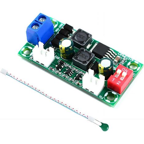 Universelles Lüfterdrehzahlregelungsmodul 5V 12V 24V, einstellbar für optimales Temperaturmanagement, mehrfarbig (A 24V) (1/5)