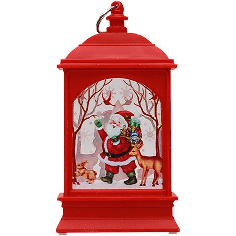 10 Guirlandes lumineuses, motifs renne bonhomme de neige Père Noël, LED PVC acrylique, décoration intérieur extérieur fête (1/5)