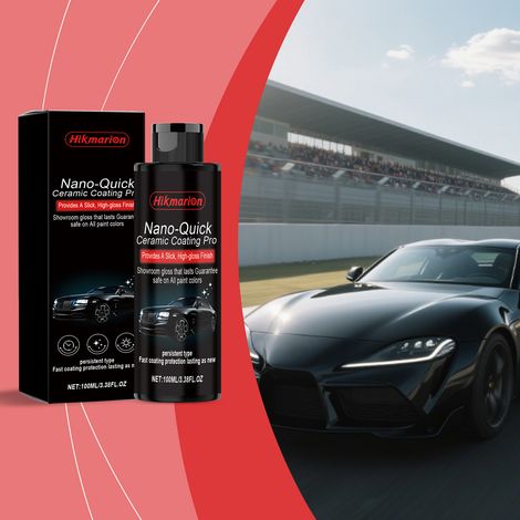 Nano-ceramic coating agent for automotive surfaces: polishing, refinishing, brightening, and daily cleaning and maintenance -- 100ml (1/5)