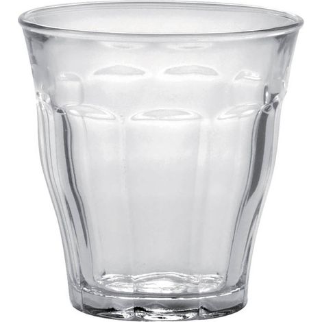 Lot de 4 gobelets en verre trempé 16 cl – Résistants aux chocs thermiques – Empilables – Fabriqués en France – Duralex
