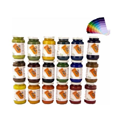 375ml-jaune soleil-Colorants naturels pour peinture intérieur URA Livos