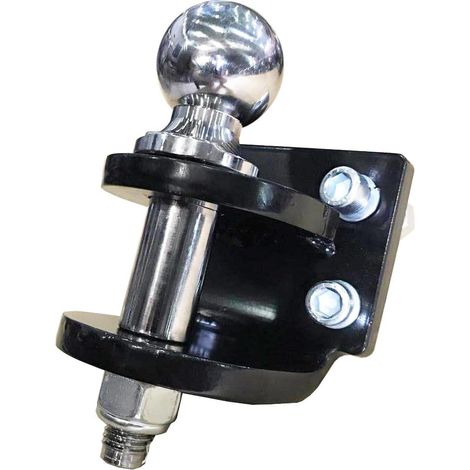 Crochet attelage Mixte 4 Trous,Attelage Remorque,Chape D’attelage Boule diam 50mm,avec visserie,3.5t (Black) (1/4)