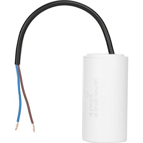 Condensateur de démarrage CBB60 120uF 250V AC 50/60Hz avec fils, pour moteur compresseur d'air (1/5)