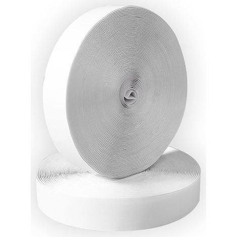 Bande Scratch Autocollant Double Face 12M, Adhésives puissant Hook Loop Rubans, Scratch Adhésif Puissant, Bande Agrippantes Adhésives, pour Bricolage, Maison, Bureau (1/5)