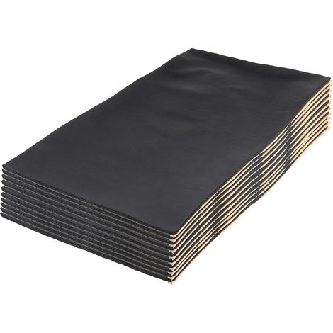 50x30cm 9 feuilles insonorisant le tapis d'isolation de voiture de mousse de coton 8mm (1/5)