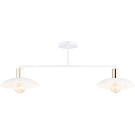 Lampada a Sospensione Spirit, Acciaio verniciato a polvere, Bianco, 100x32x30 cm (1/5)