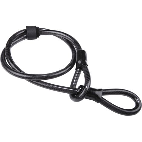 Cable de acero flexible para candado de bicicleta, de 12 mm (0,5 pulgadas) de largo, 115 cm (3,8 pies) de largo y 12 mm (0,5 pulgadas) de diámetro.