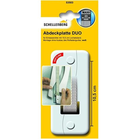 Schellenberg - Abdeckplatte Duo, weiß 10,5 cm - 53503 (1/3)