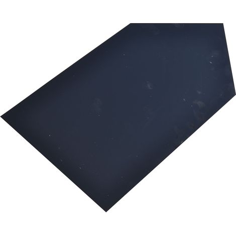 Eclisse d'angle alu couvertine gamme à coller 27cm noir 9005 lisse (1/4)