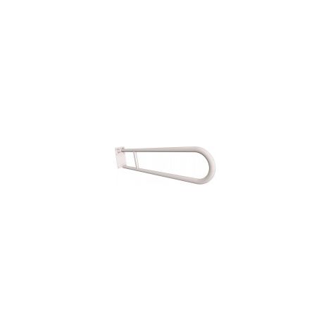 Mango basculante semicircular con placa de 85 cm, color blanco.