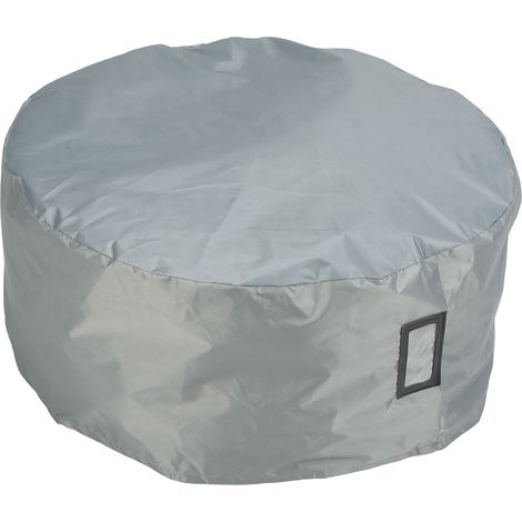 Housse de roue imperméable universelle pour camping-cars, bateaux, remorques, jeeps et camions - Gris L
