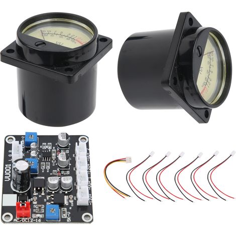 TS-DB35-Q 2er-Pack VU-Meter mit Treiberplatine, dB-Meter, Schallpegelmesser für Zuhause und Auto (1/5)