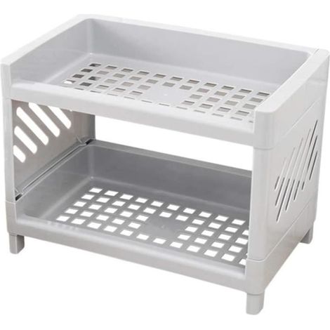 Étagère À Épices Mini Étagère De Rangement De Cuisine Organisateur D' Articles Divers D' Assaisonnement À Double Couche Pour[Z2544]