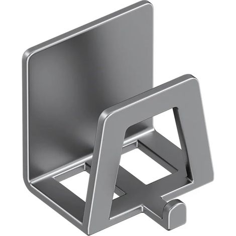 (Grey) Porte éponge en Acier inoxyde Auto adhésif évier Drain séchage éponges Supports étagère Cuisine Rangement Mur Crochets Supports Organisateur (1/5)