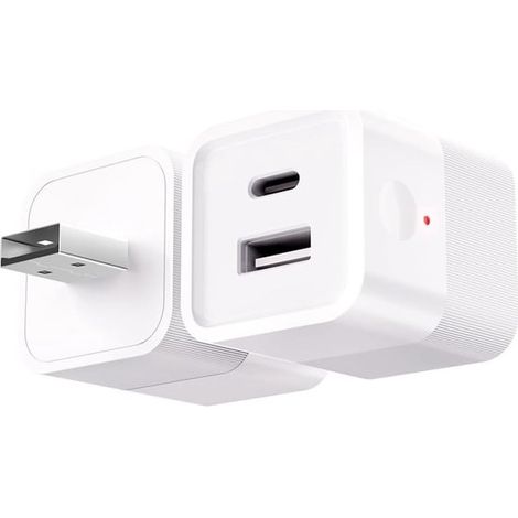 Adaptador USB inteligente WiFi de 5-12 V CC con enchufe，interruptor de control remoto y temporizador mediante aplicación móvil (1/5)
