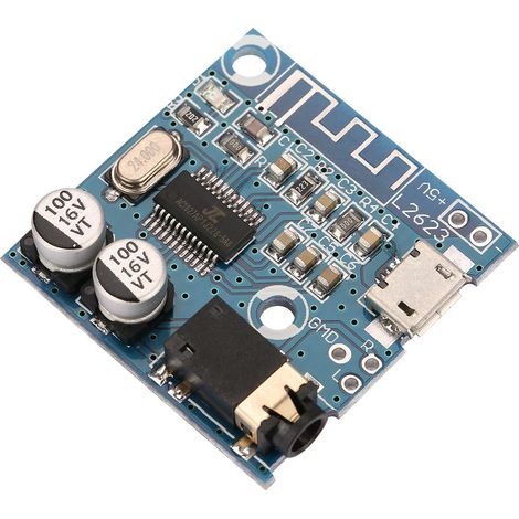 Carte décodeur audio Bluetooth, module amplificateur de puissance audio sans perte pour haut-parleurs de voiture (1/5)