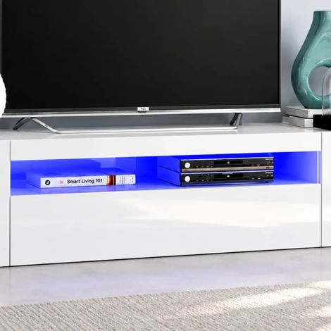 2 Spot Luce LED Blu per Ripiano in Legno 12V con Trasformatore (1/4)