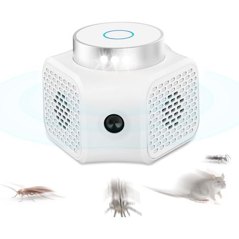1 Répulsif Ultrason Rats, 4 Modes, Capteur Infrarouge, Souris, 100 M², Intérieur Extérieur (1/5)