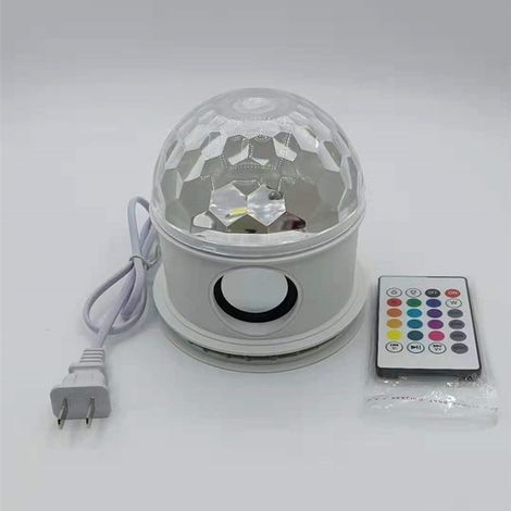 Nouvelle mini lampe champignon soleil LED Bluetooth cristal, lampe musicale de scène, lampe boule magique ciel étoilé, lampe d'ambiance KTV -- Câble standard européen (1/3)