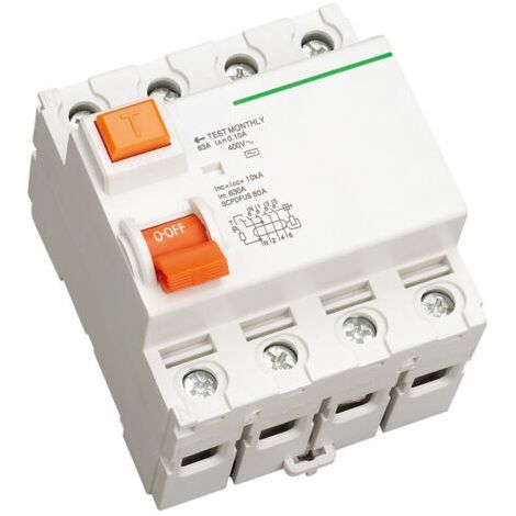 Disjoncteur de fuite ID RCCB ménage 220 v protection contre les fuites triphasées 32a63a avec disjoncteur à interrupteur d'air (4p) (1/5)