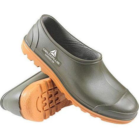 Deltaplus GARDEOBKA41 Garden OB SRA Zoccoli da Lavoro in PVC Antiscivolo EN ISO 20347:2012 colore Kaki-Nero