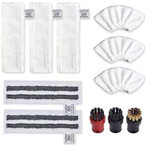 Accessoire pour Karcher Easyfix SC2 SC3 SC4 SC5 Bonnettes Microfibre Lingettes Serpillière Chiffons Brosses à Buse Ronde pour Nettoyeur Vapeur Pièces de Rechange (1/4)