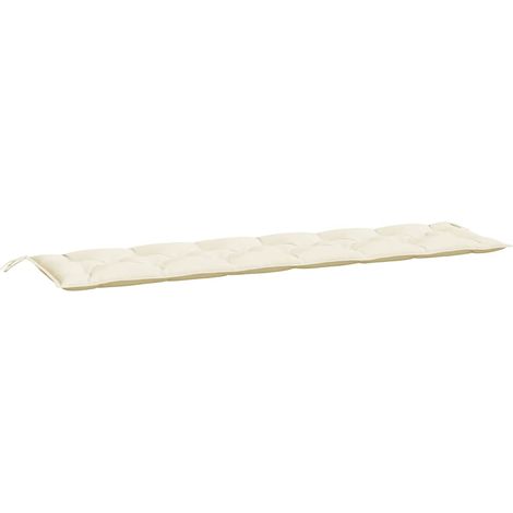Maison Exclusive - Cuscino per Panca Bianco Crema 200x50x7 cm in Tessuto Oxford (1/5)
