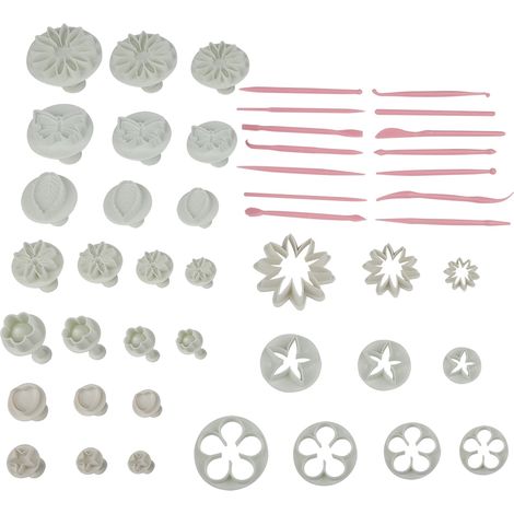 47-teiliges Fondant-Ausstechformen-Set, DIY-Keksformen zur Gebäckdekoration (1/5)
