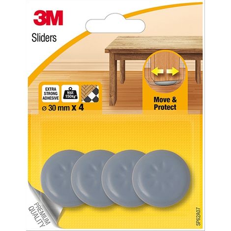3M UU007823915 Pattini Protettivi Classici, 30 mm