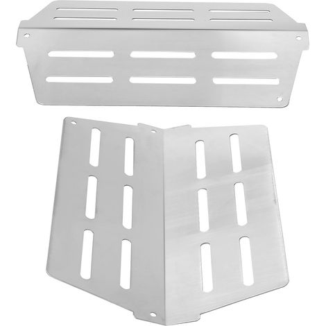 Plaque de protection thermique de rechange en acier inoxydable pour barbecue à gaz Weber Genesis série 300 (1/5)