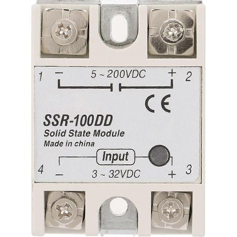 SSR-100DD Halbleiterrelaismodul, SSR-Gleichstromsteuerung, Gleichstromeingang 3-32 V DC