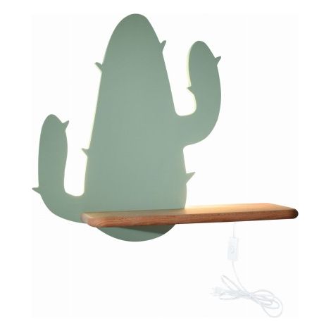 Applique murale Candellux Cactus bois vert LED 4W 4000K