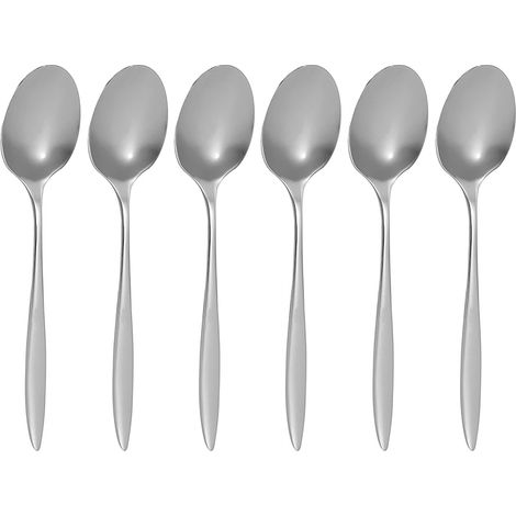 Lot de 6 cuillères de table en acier inoxydable, ATHENA