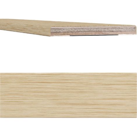 Coprifilo / Mostrina piatta impiallacciata lunghezza 80 x 12 x 2250 mm / Rovere (1/4)
