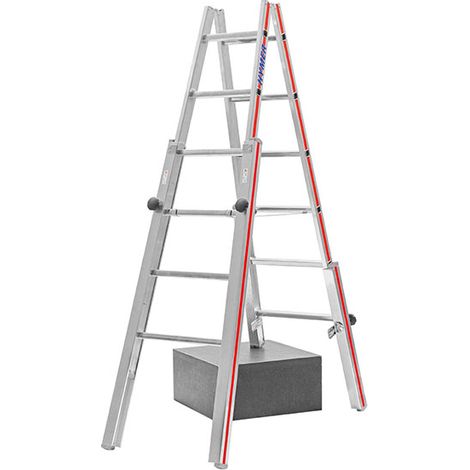Scala zoppa 12 pioli - Alt. max. di lavoro 3.00m - 4123/2X6