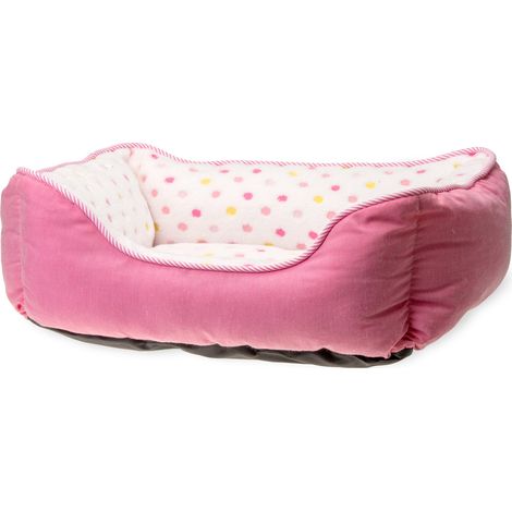K CAMA GATO DOT ROSA 55 X 50CM