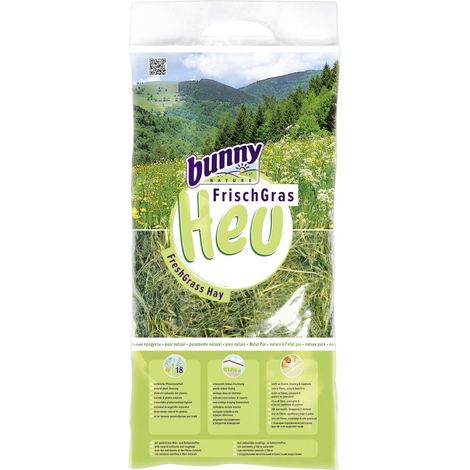 bunny FrischGras Heu Natur Pur 750 g Futtertrog & Kleintierfutter