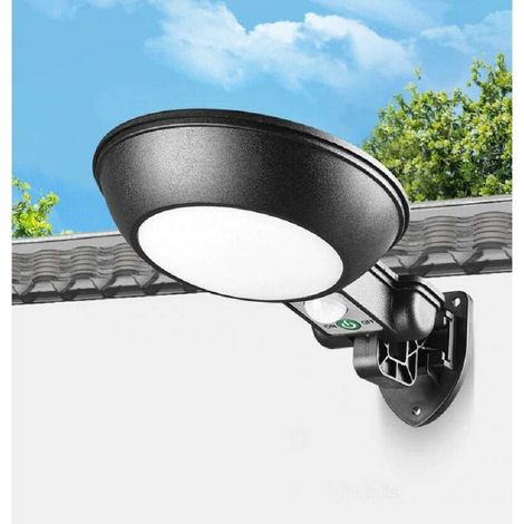TrAdE Shop Traesio - Applique Faro Lampione Pannello Solare Fotovoltaico Sensore Movimento Jx-166 -