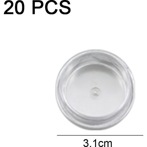 Pot Acrylique Transparent Carré Avec Couvercle À Vis - Pour Produits Cosmétiques Liquides Ou Poudres - 30 ml - Lot De 6 (1/5)