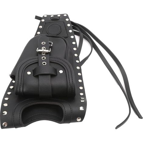 Haute Rétention Motorcycle du Carburant Sac à Gaz à Gaz Couvercle Couvercle en Cuir Artificiel Noir Ajustement pour Xlx1000 200x Xlh883 Automobile/Moto et Powersports/Accessoires/L (1/5)