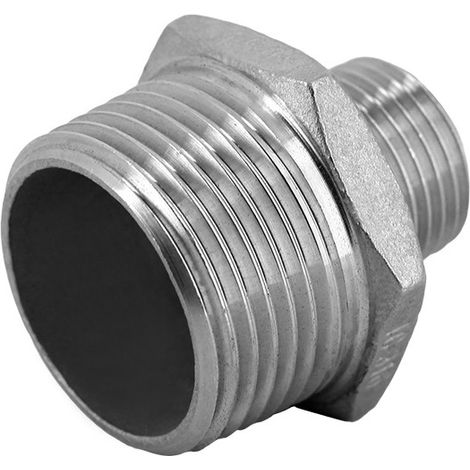 Raccord inox - Mamelon réduit mâle inox Ø 1''1/2x1'' de Centrocom