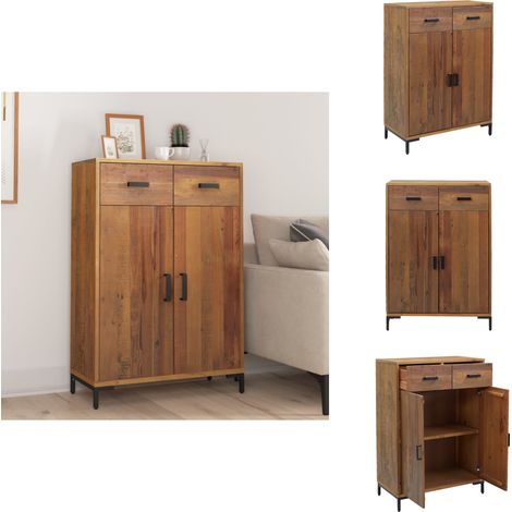 Schuhschrank 75x40x110 cm Massivholz Kiefer - Holzschuhschrank - Schuhschrank Massiv - Kiefernholzschaukel - Garderobe - Einbauschrank