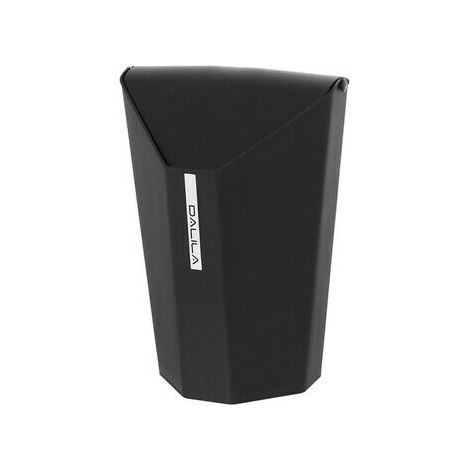 Pattumiera Plastica Nera Con Coperchio Basculante 6,5 Lt