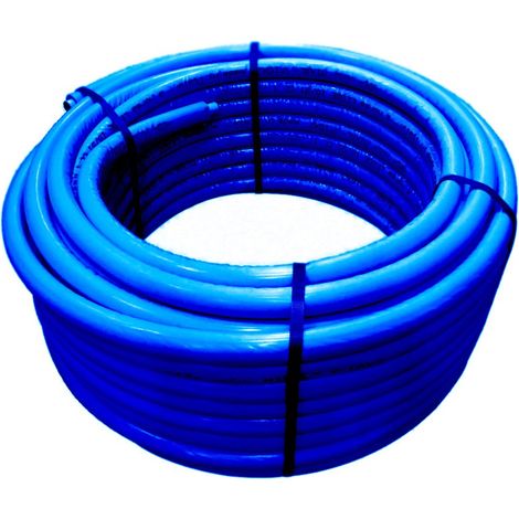 Tubo multistrato PE-Xb ø20 x 2,5 Pexal isolato con guaina autoestinguente blu, in rotolo da 50 metri - Spessore isolamento 10 mm (prezzo al metro - minimo acquistabile 50 metri) (1/2)
